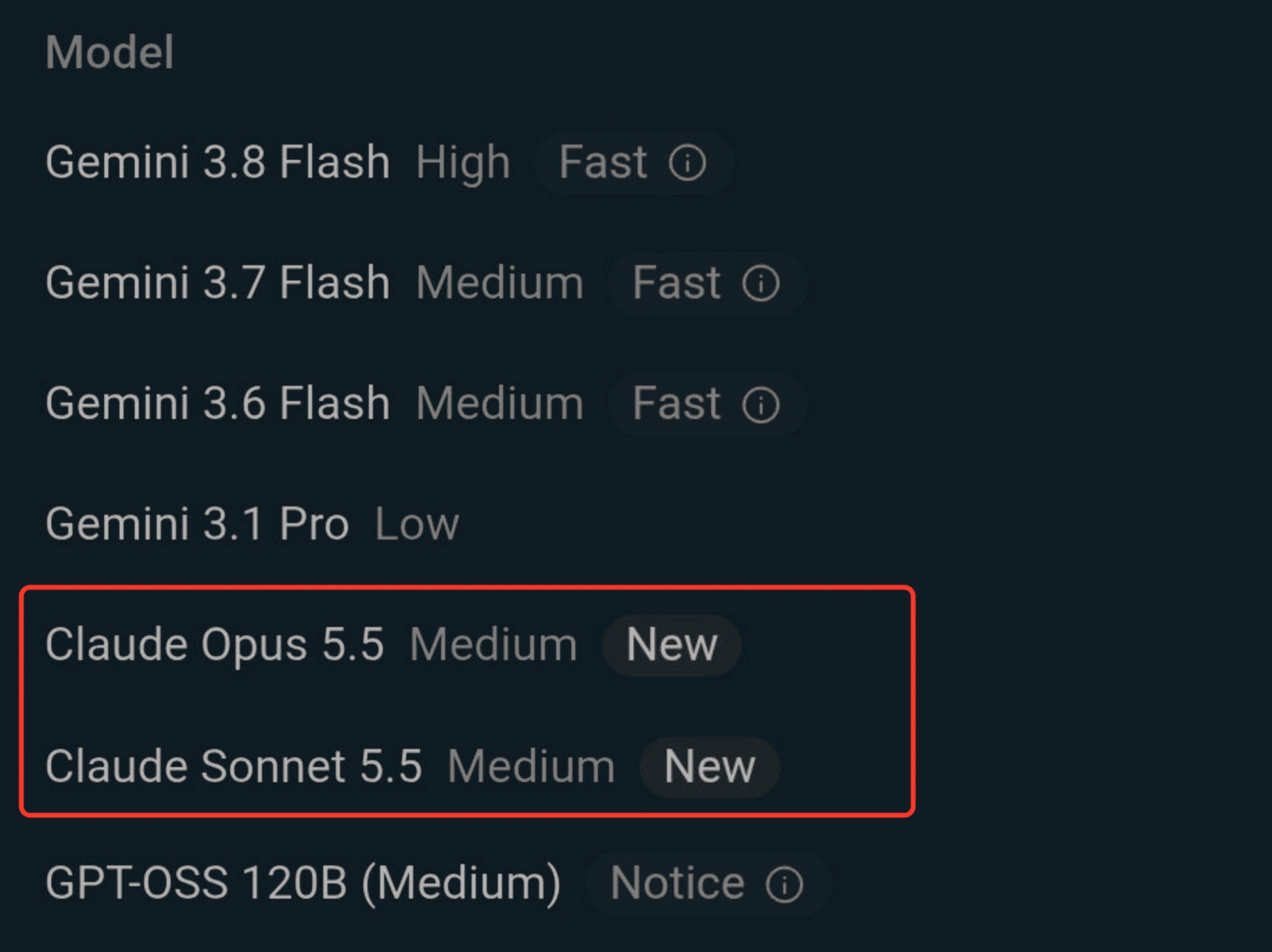 Screenshot suggests Gemini 4 Argon is still in the works
