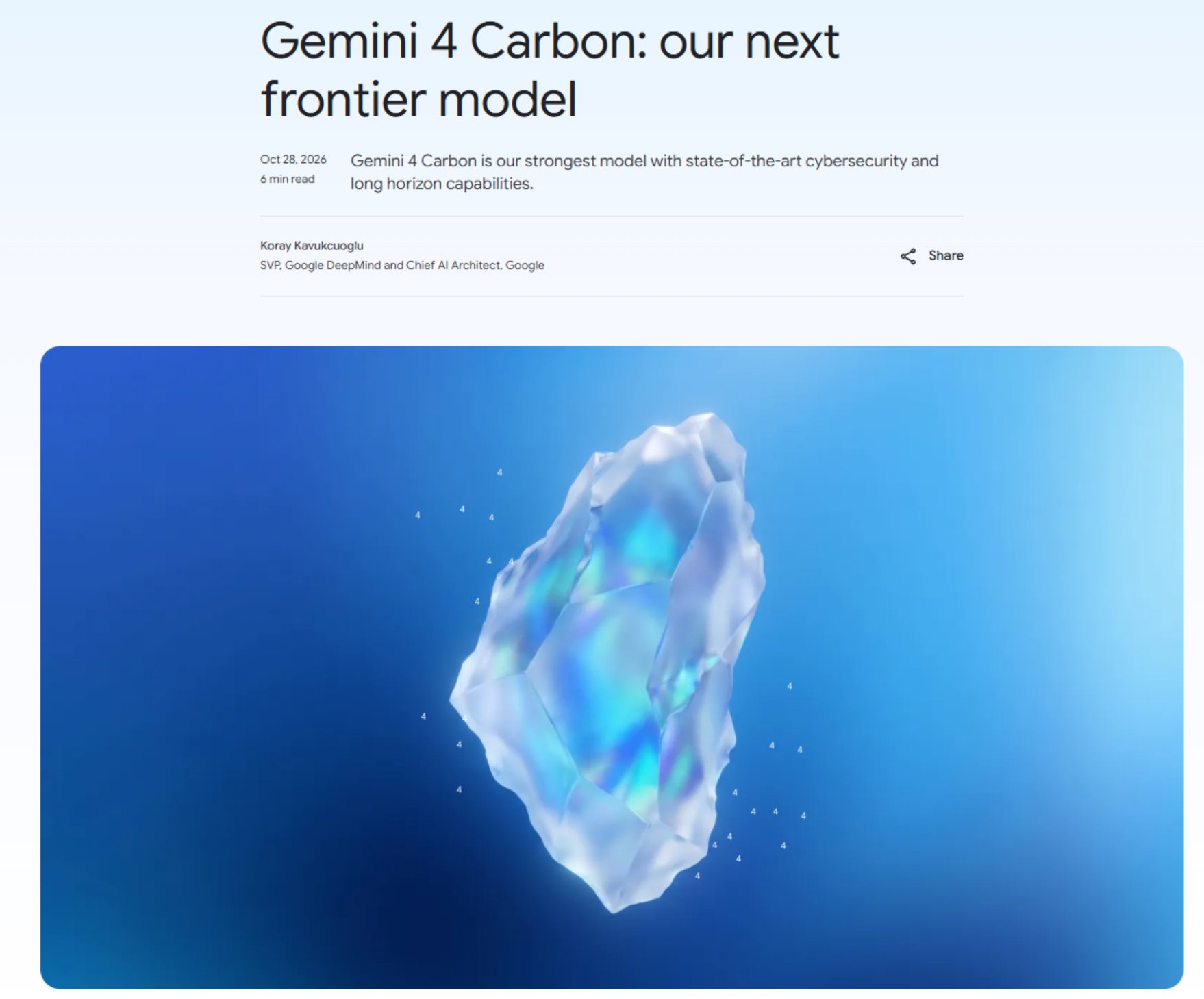 Google launches Gemini 4 Carbon, tops Artificial Analysis index at 59