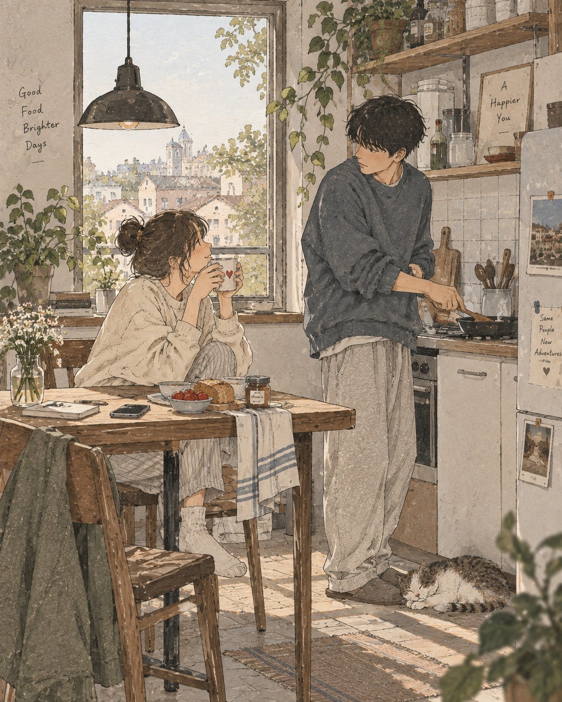 GPT Image 2.5 日式插画完整提示词(第 2 张,共 4 张)