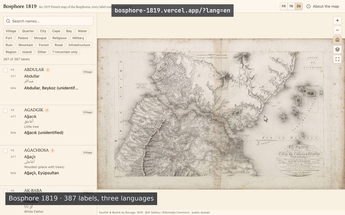 Opus 5.5 turns a 200-year-old Istanbul map into an interactive site