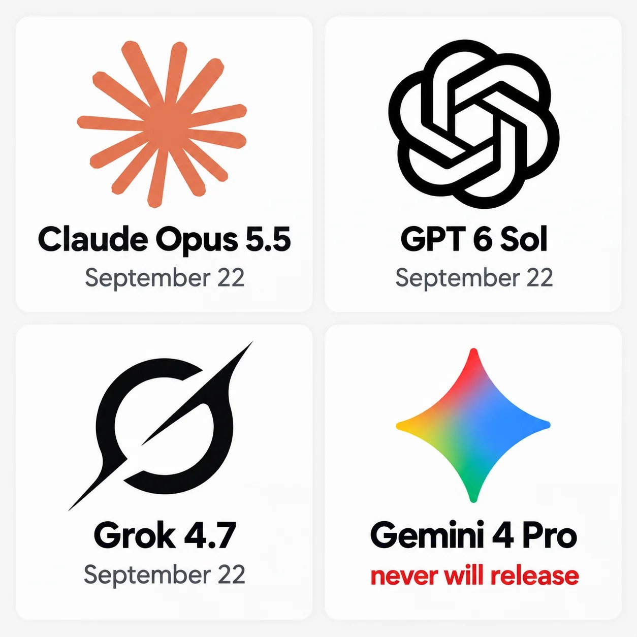 Gemini 4 Pro will never release, a complaint post says