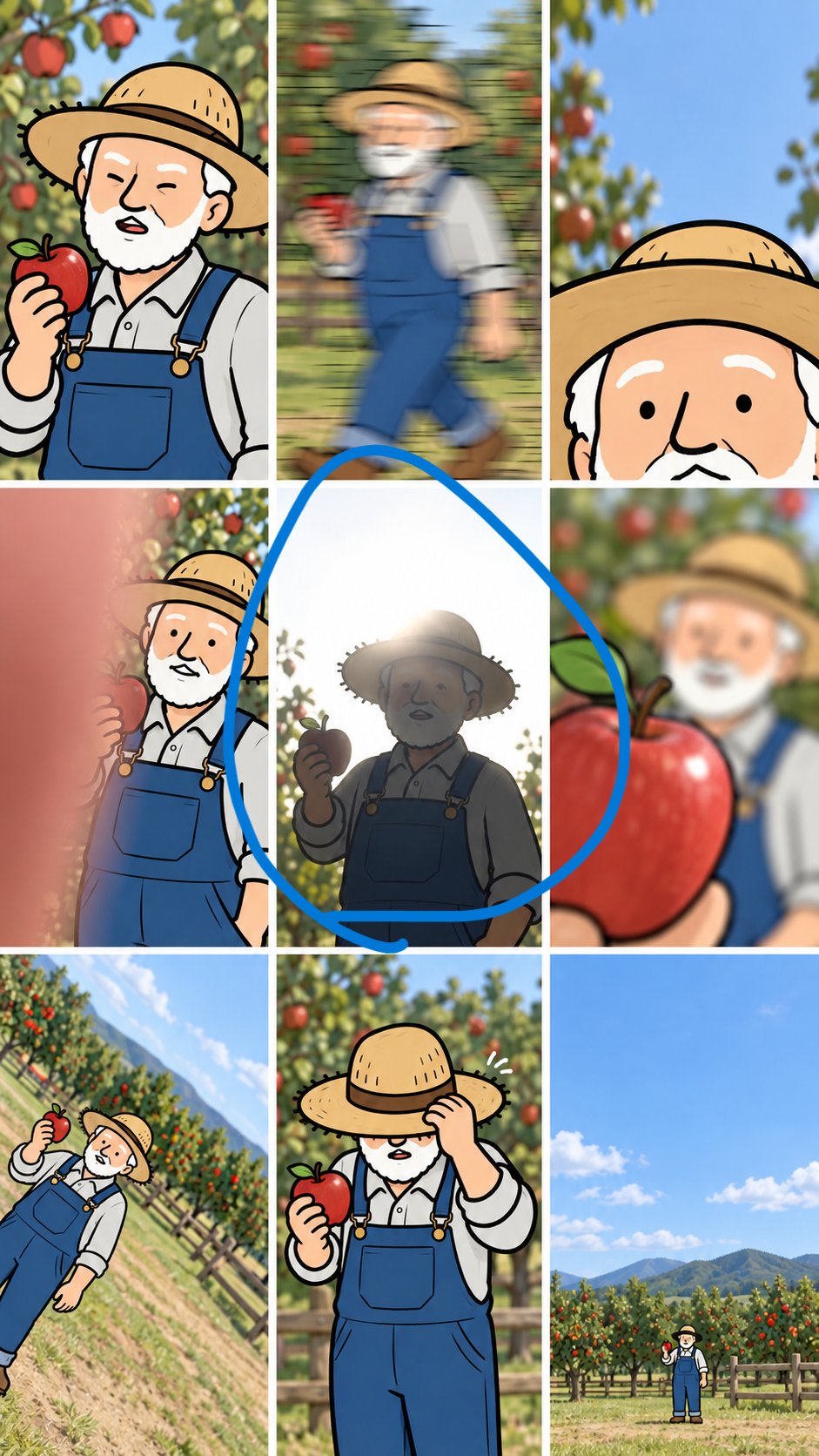 Extracting one image from a grid with plain-language prompts in GPT Image 2.5 (image 1 of 4)