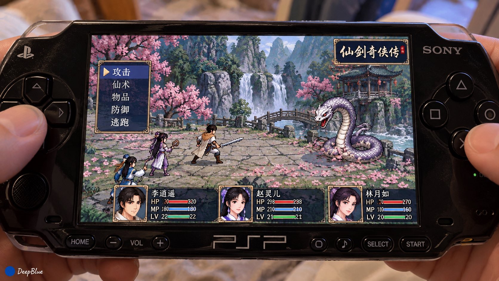 GPT Image 2.5 turns classic games into PSP first-person views (image 2 of 4)