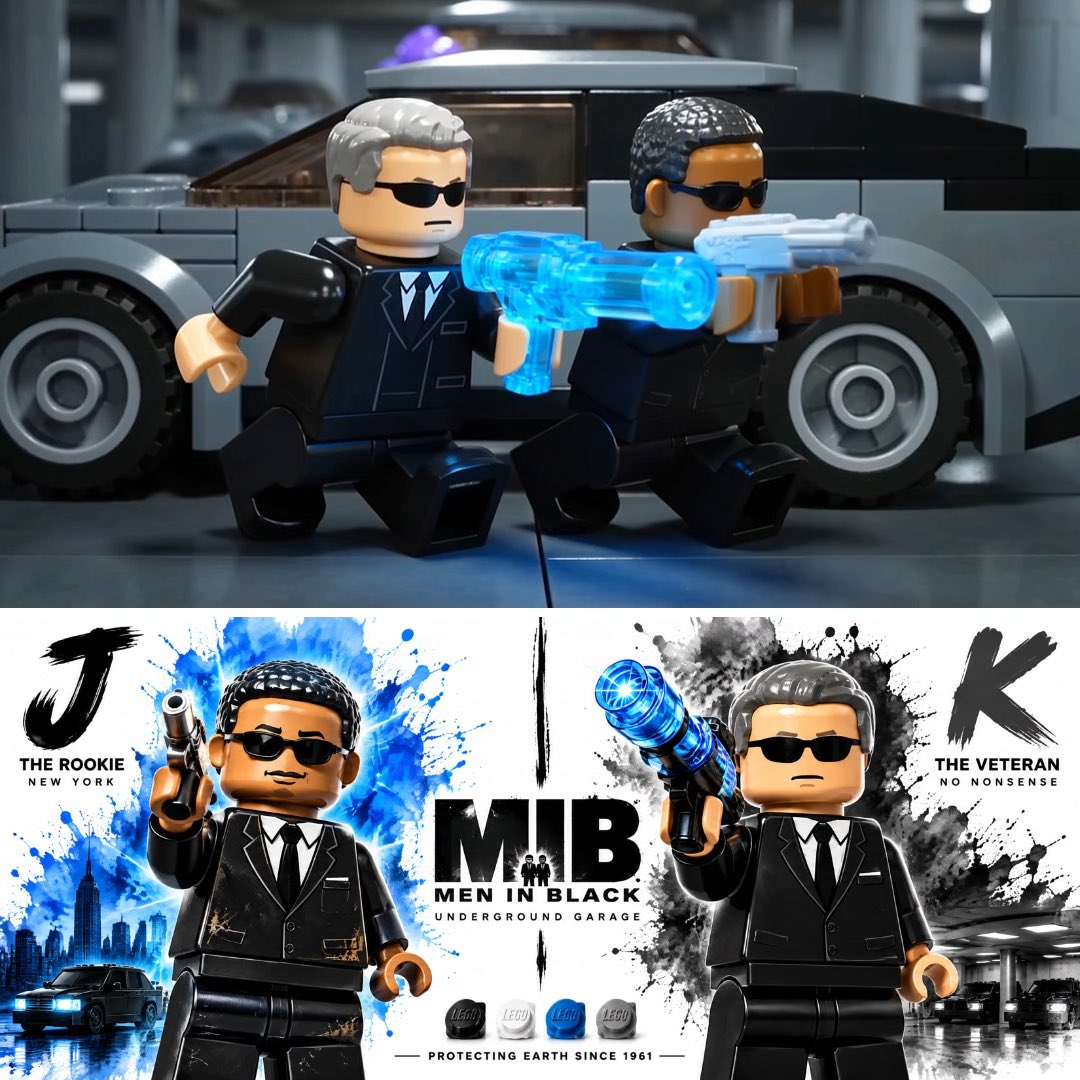 Men in Black in LEGO style with Seedance 2.0 and GPT Image 2.5