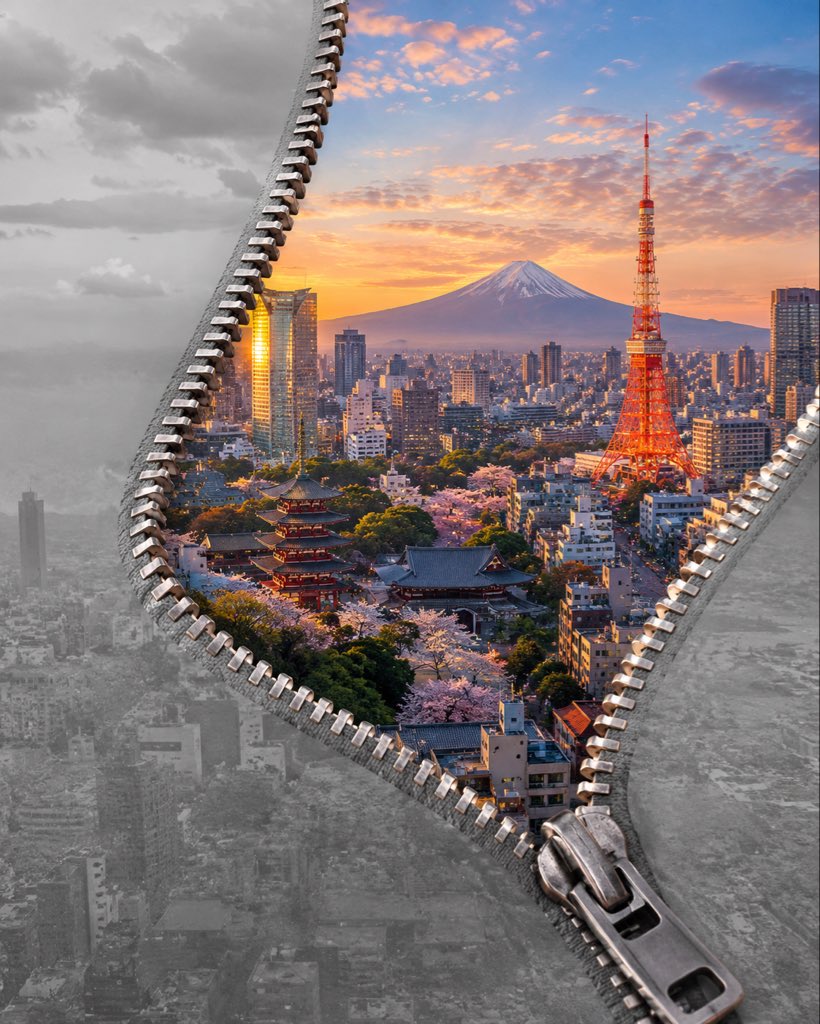 GPT Image 2.5 zipper prompt reveals real places behind everyday scenes (image 1 of 2)