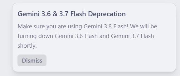 Antigravity 弃用 3.6/3.7 Flash，为 Gemini 4 Argon 让路