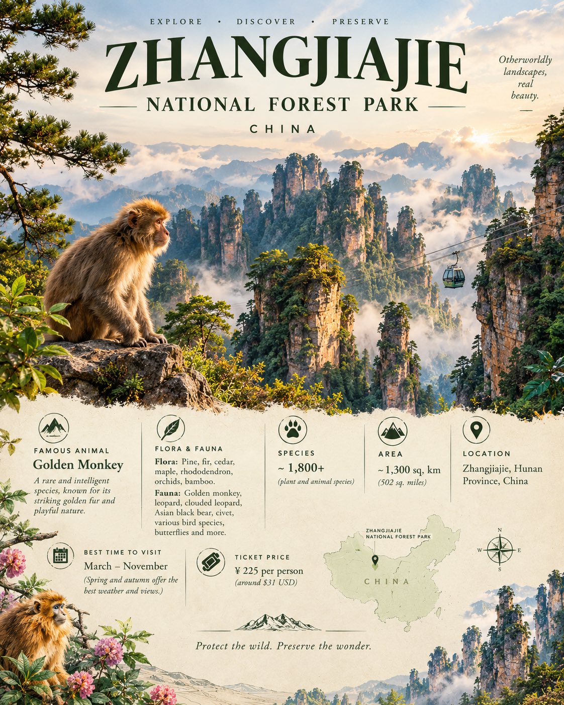 GPT Image 2.5 prompt for a national park travel infographic poster (image 3 of 4)