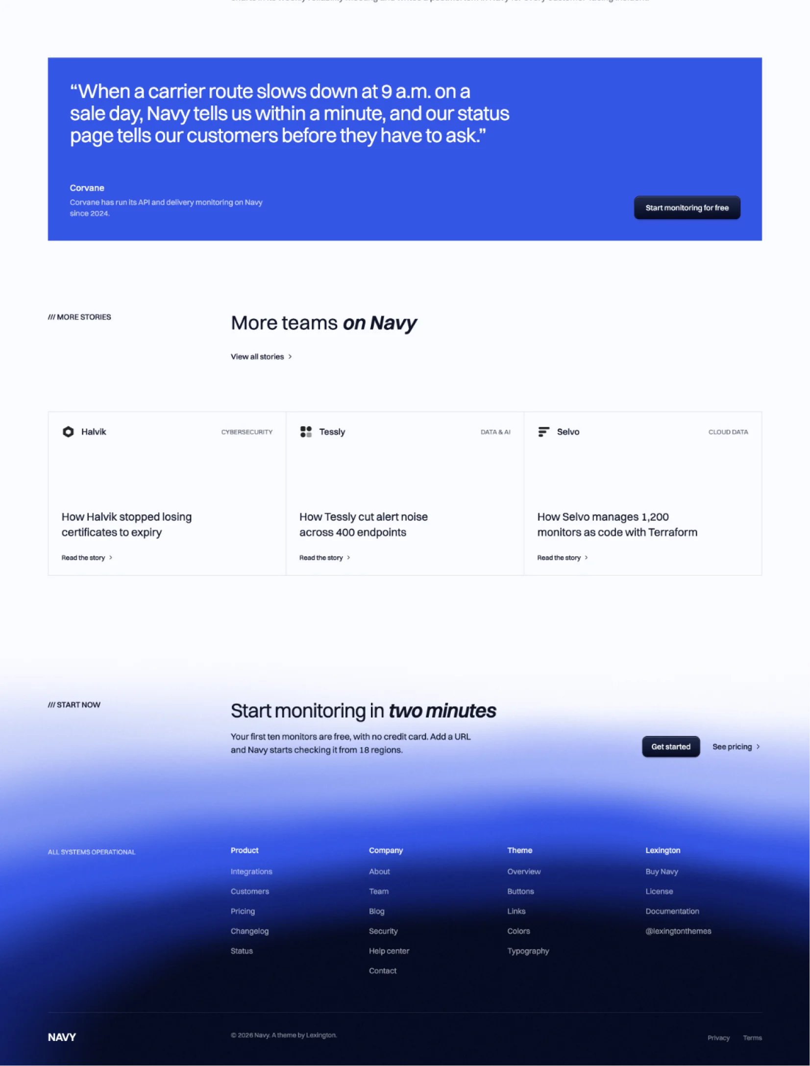 Navy:Astro 与 Tailwind 的 SaaS 主题模板上线(第 2 张,共 2 张)