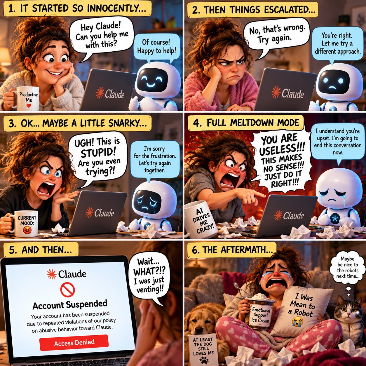 Anthropic policy says repeated extreme abuse of Claude can get accounts suspended