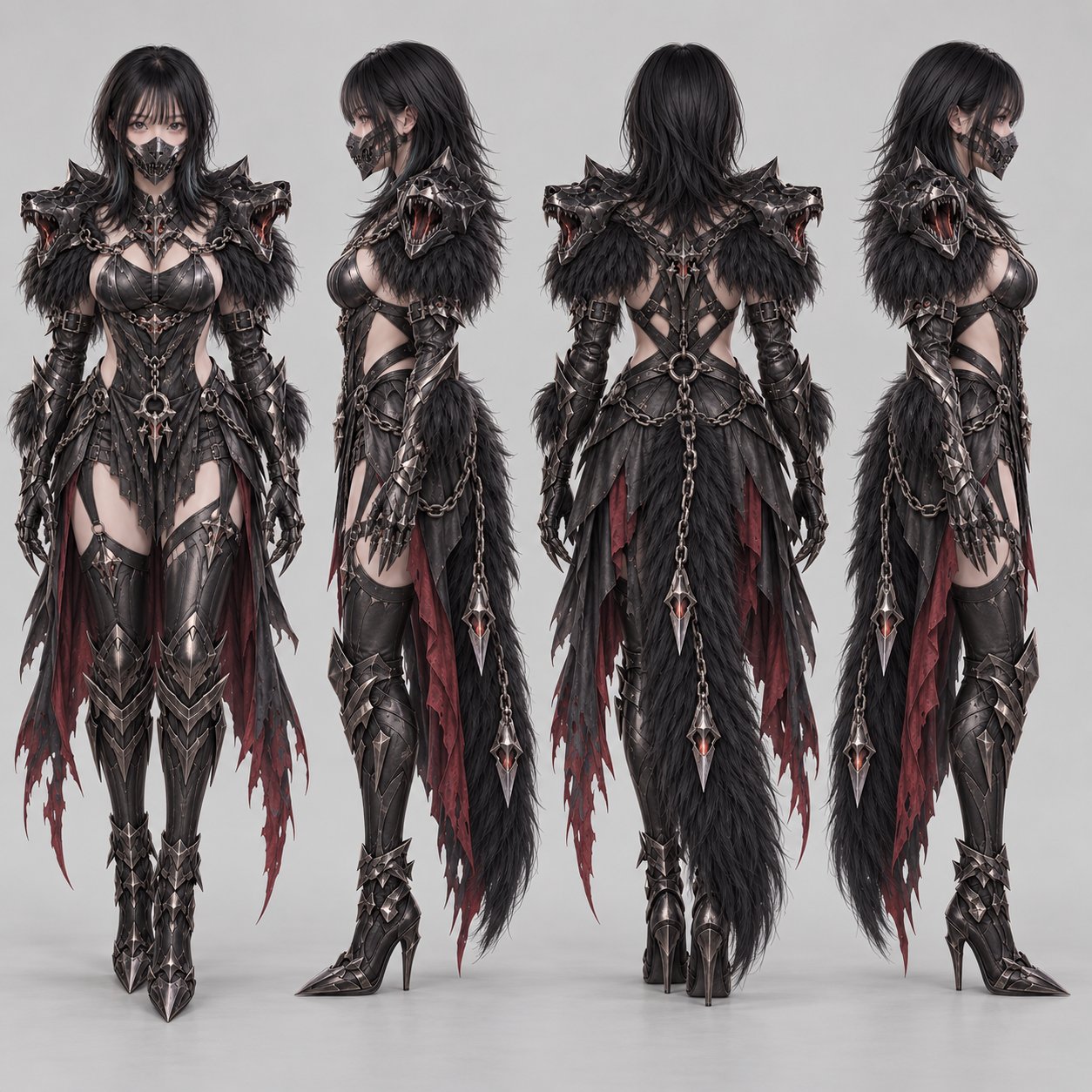 AI outfit swap experiment extracts clothing prompts from a source image (image 1 of 4)