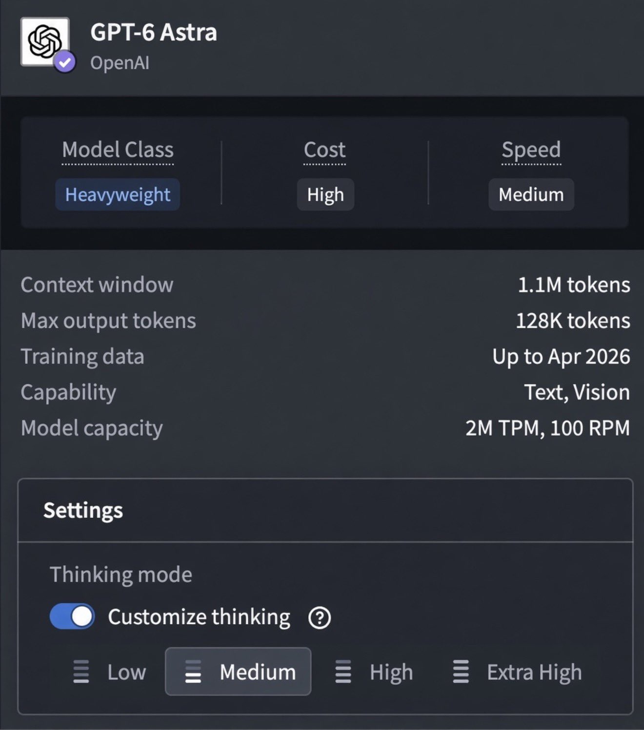 GPT-6 Astra said to be rolling out to Palantir's star fleet team