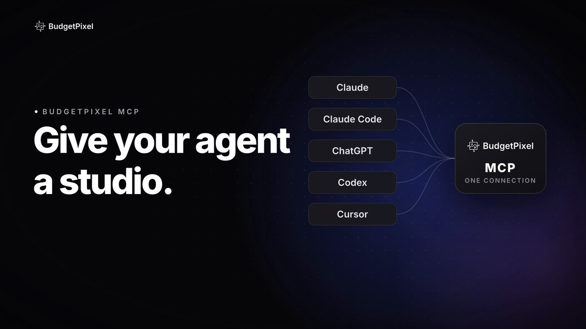 BudgetPixel MCP：让 agent 生成图、视频、音乐和音效