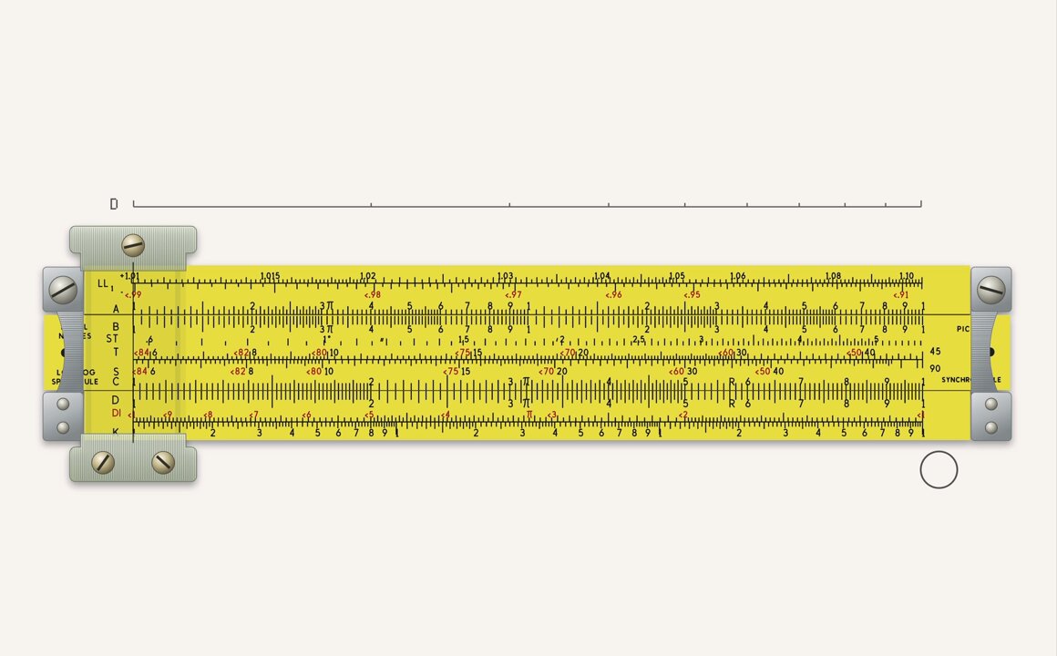Skeuomorphic interfaces with Opus 5.5: a 1962 Pickett slide rule