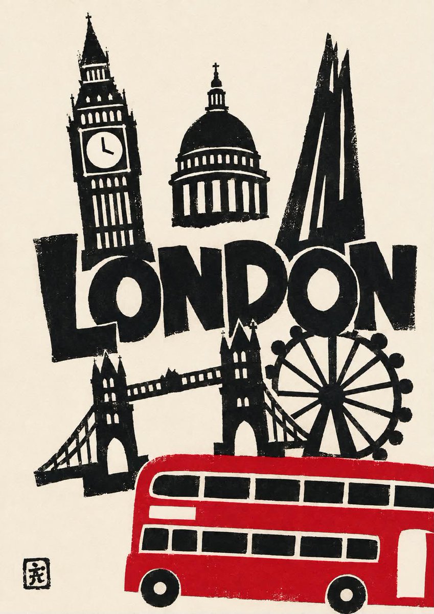 GPT Image 2.5 prompt generates vintage city travel posters (image 2 of 4)