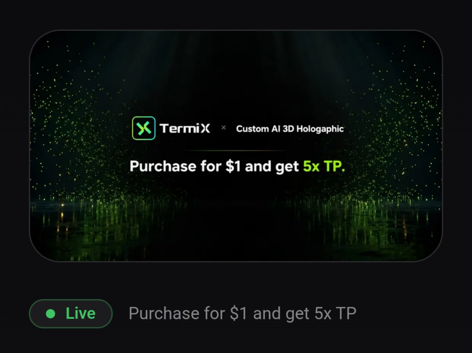 TermiX 一美元 agent 体验活动规则