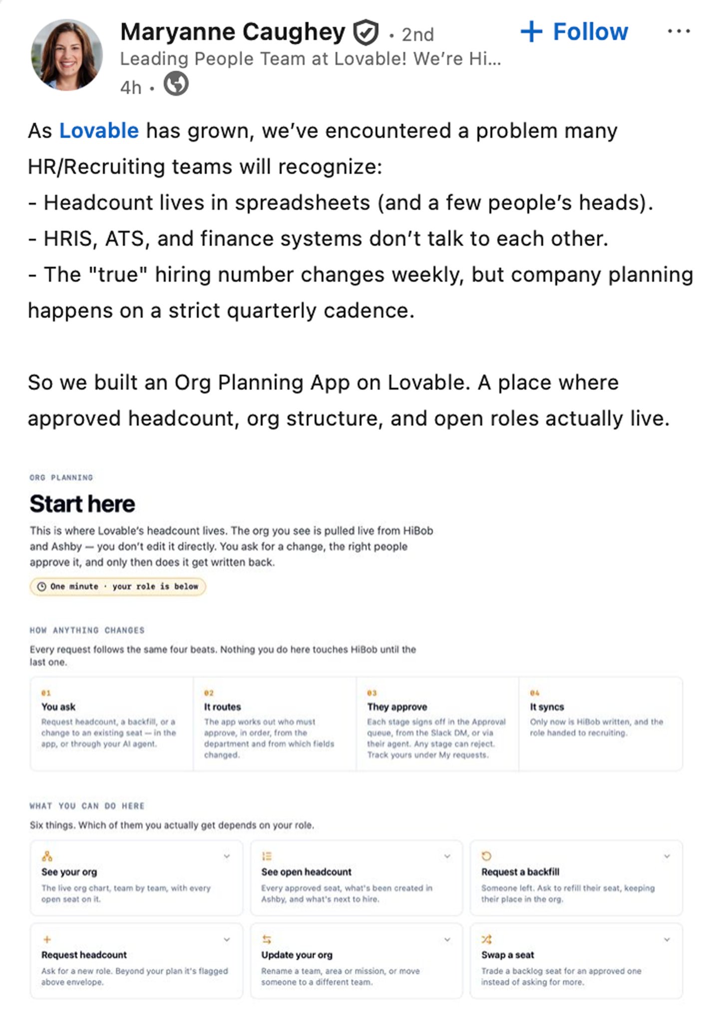 Lovable's internal apps grow from 11 to 80+ in four months
