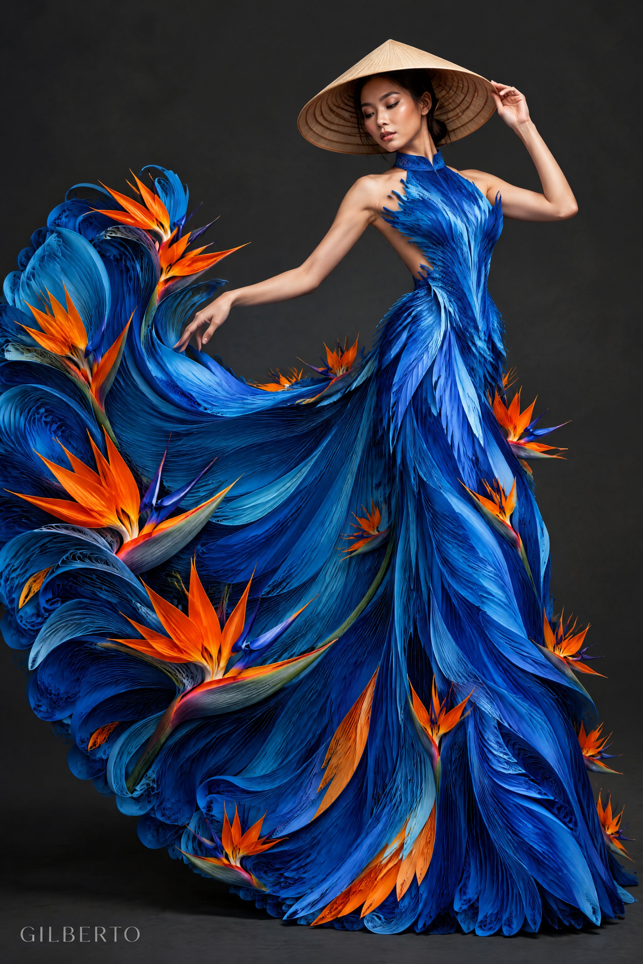 GPT Image 2.5 4K paper-quilling couture prompt (image 3 of 4)