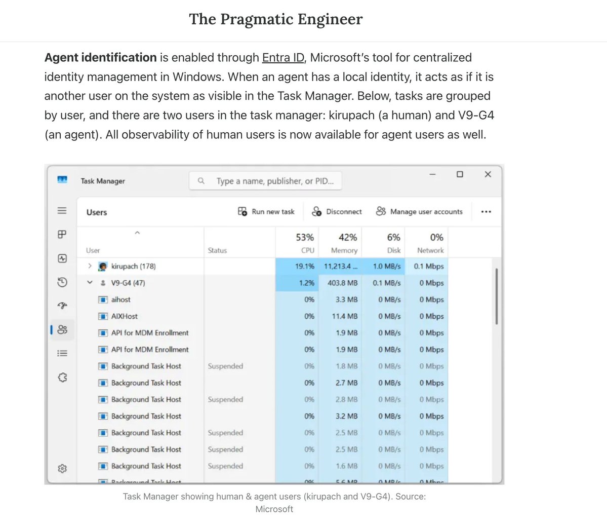 Windows adds AI agent identities at the OS level