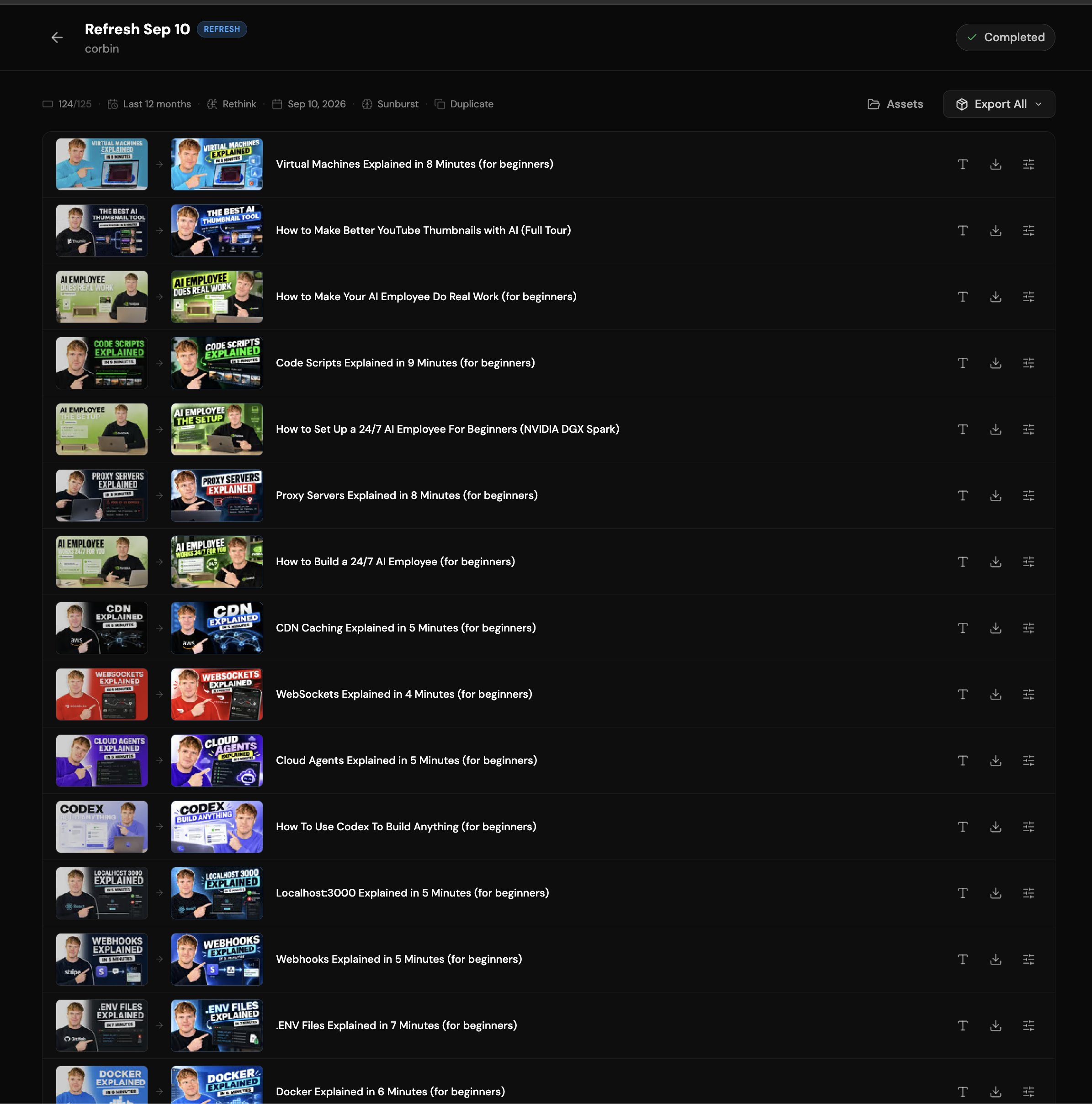 Creator plans YouTube thumbnail overhaul with GPT Image 2.5 and Thumio
