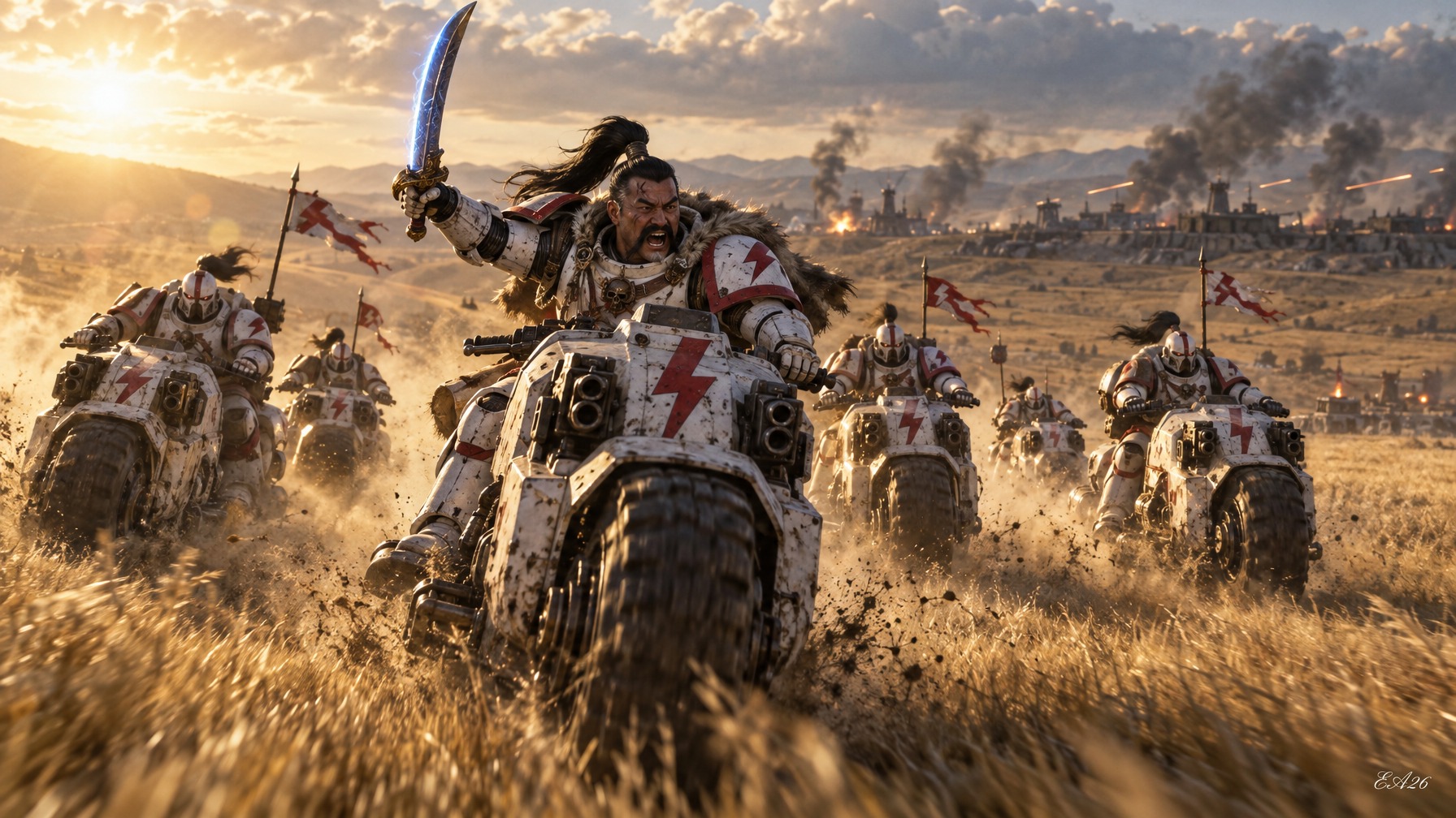 GPT Image 2.5 renders White Scars battle scene