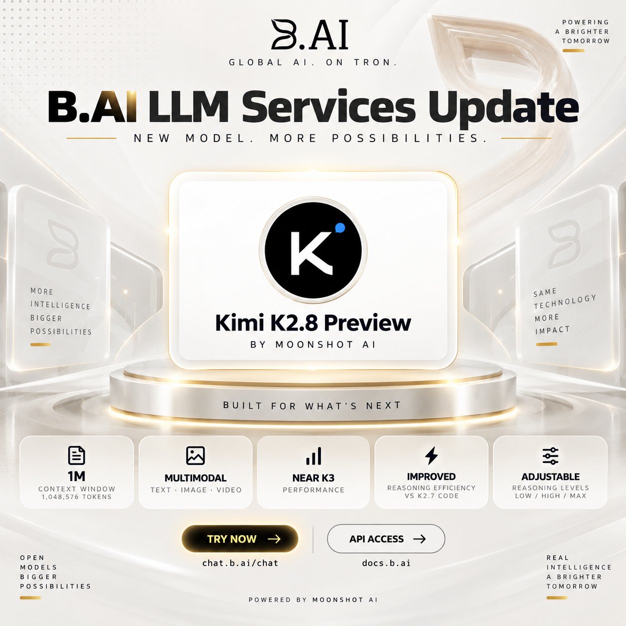 Kimi K2.8 Preview launches on B.AI for coding and agents