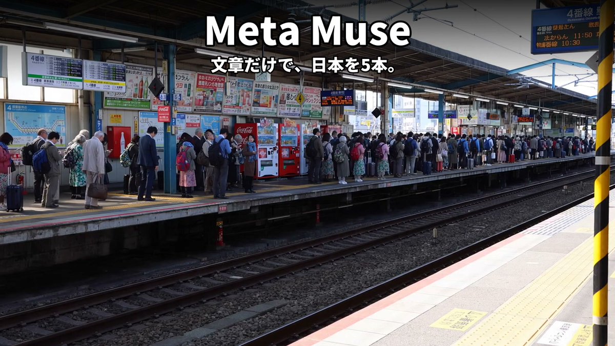 Meta Muse text-to-video clips checked frame by frame with Claude Code and assembled in ffmpeg