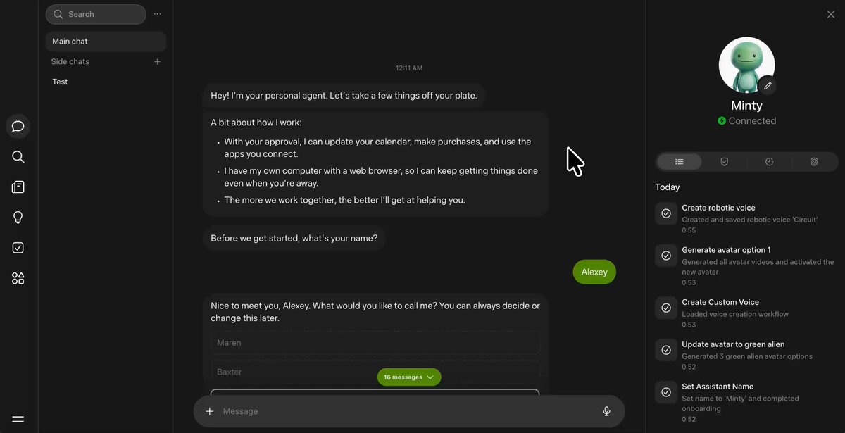 Meta Muse 网页版界面走查：头像、支付与记忆文件