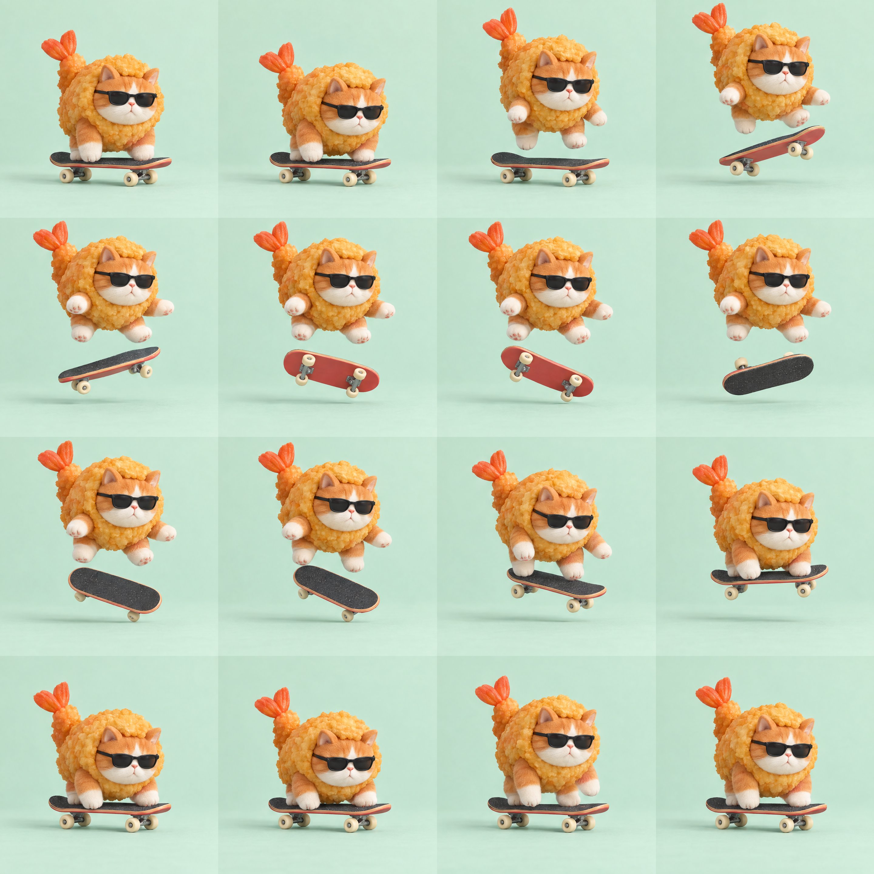 GPT Image 2.5 GIF settings: 1:1 canvas, 16 frames, 12fps