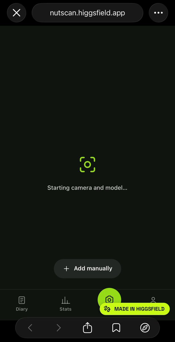 Higgsfield Apps 一句话生成卡路里识别应用