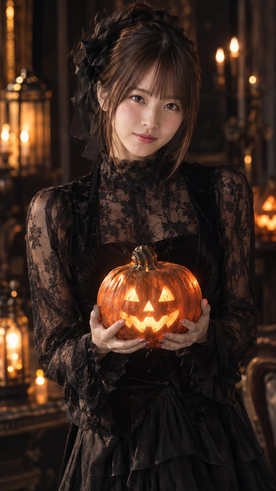 Halloween portrait prompt compared across ChatGPT, Gemini and gpt-image-2.5 (image 1 of 3)