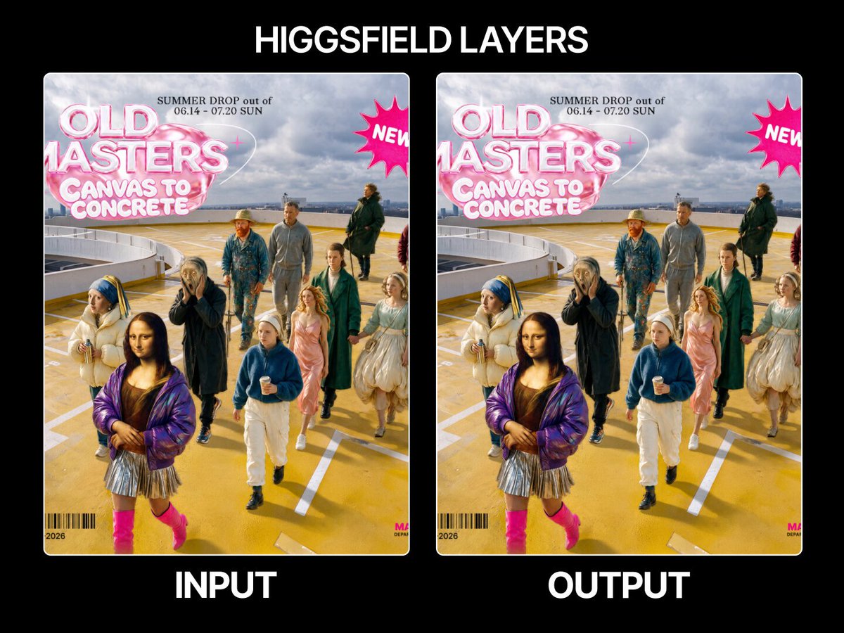 Higgsfield Layers 上线：海报自动分层