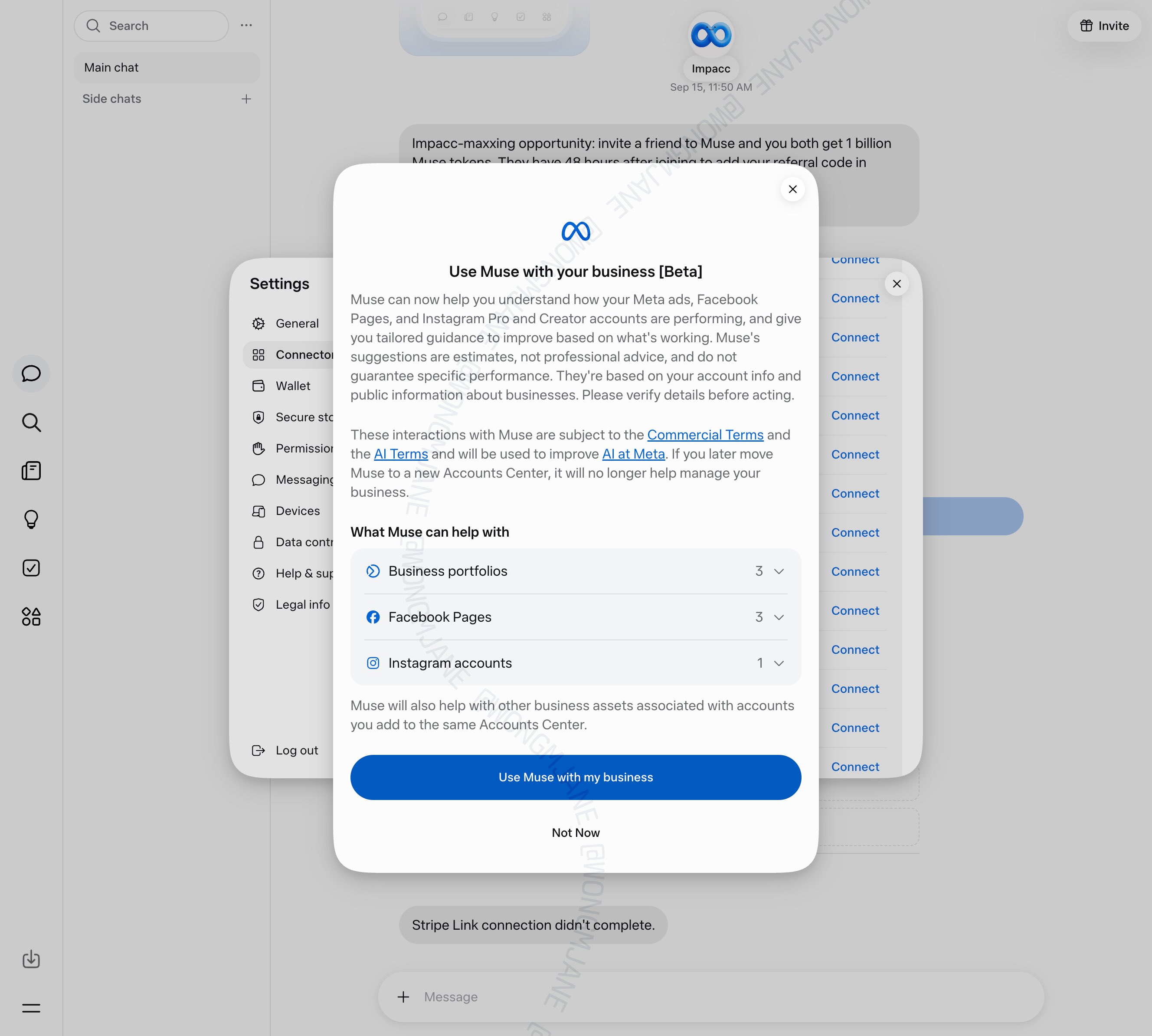 Meta plans to connect Business data to its Muse agent