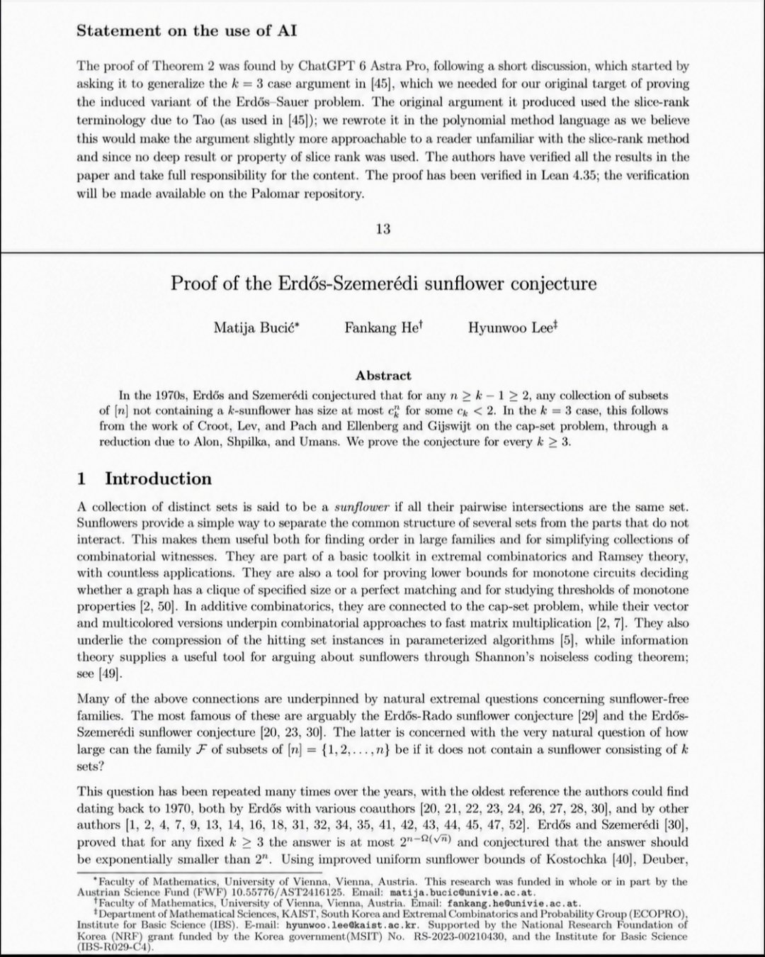 数学家借 ChatGPT 6 Astra Pro 攻克 Erdős–Szemerédi 向日葵猜想