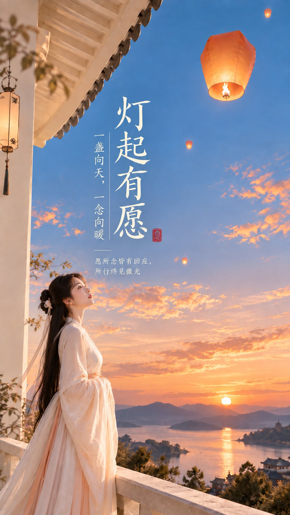 GPT Image 2.5 东方禅意极简海报提示词