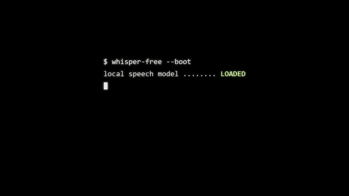 Opus 5.5 makes trailer for open-source dictation tool Whisper Free
