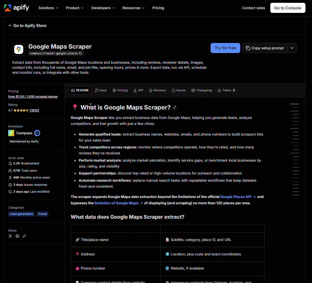 Building a niche directory site with Grok Bot and Apify