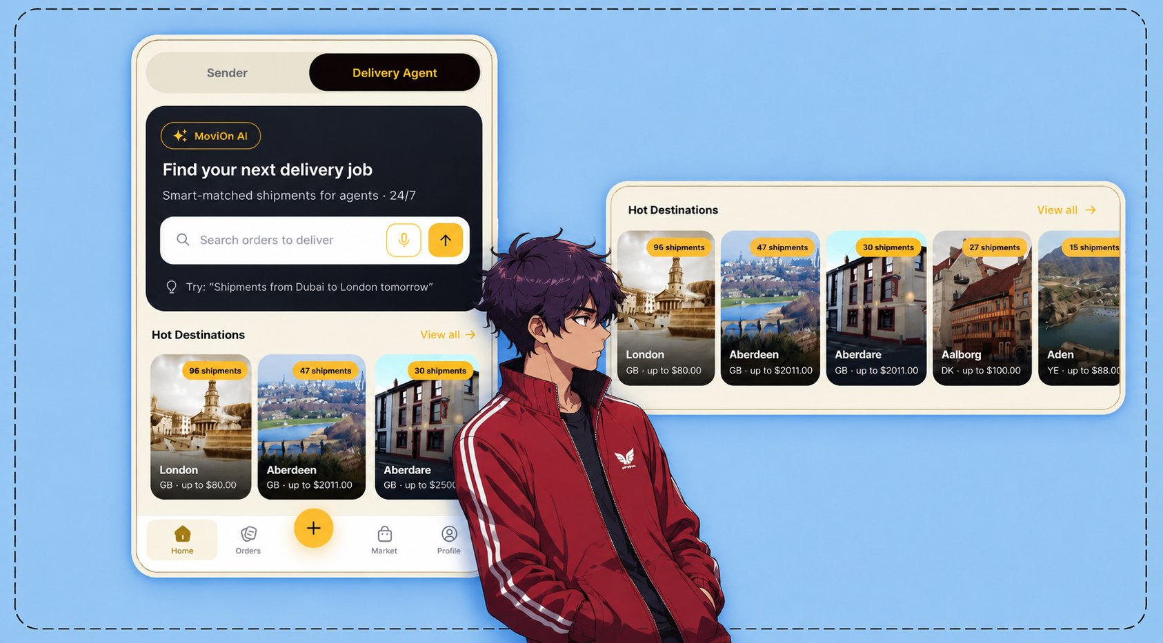 Movit 顺路配送 agent 开放 beta