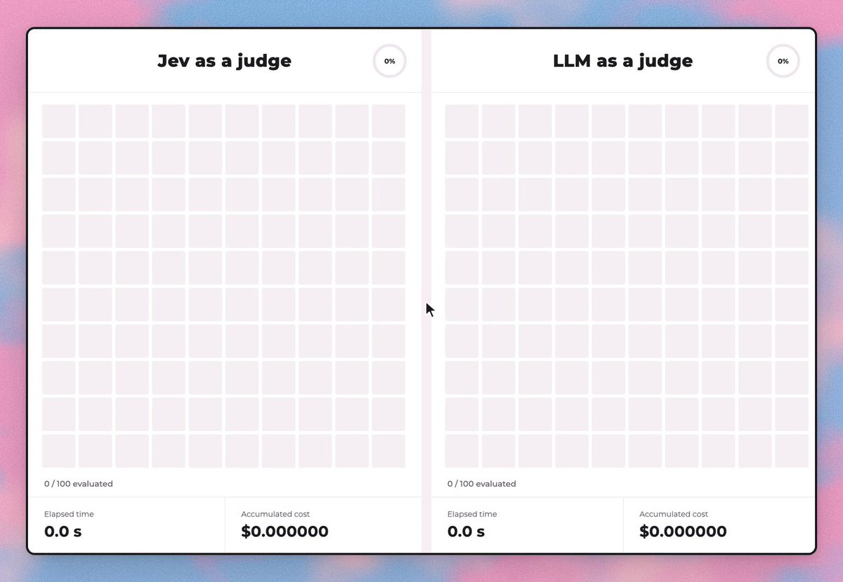 Jev 当裁判 vs LLM 当裁判：100 条 agent 轨迹实测