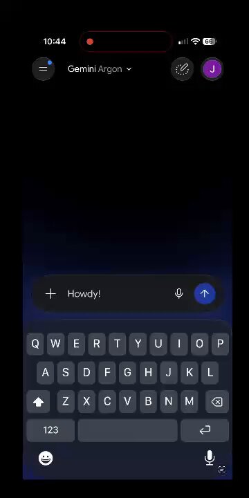 First screenshot of Gemini 4 Argon on a Pro subscription surfaces