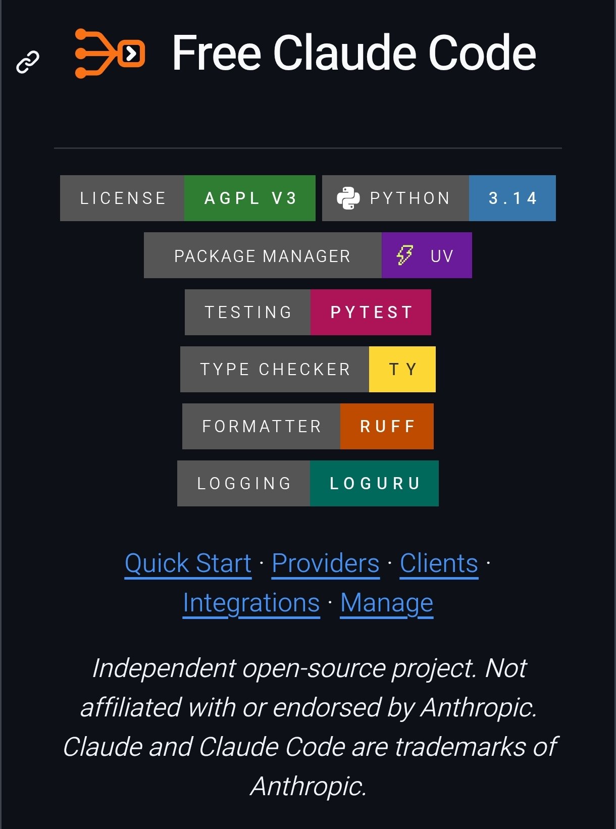 free-claude-code：免费额度跑 11 种编码 agent 的开源工具