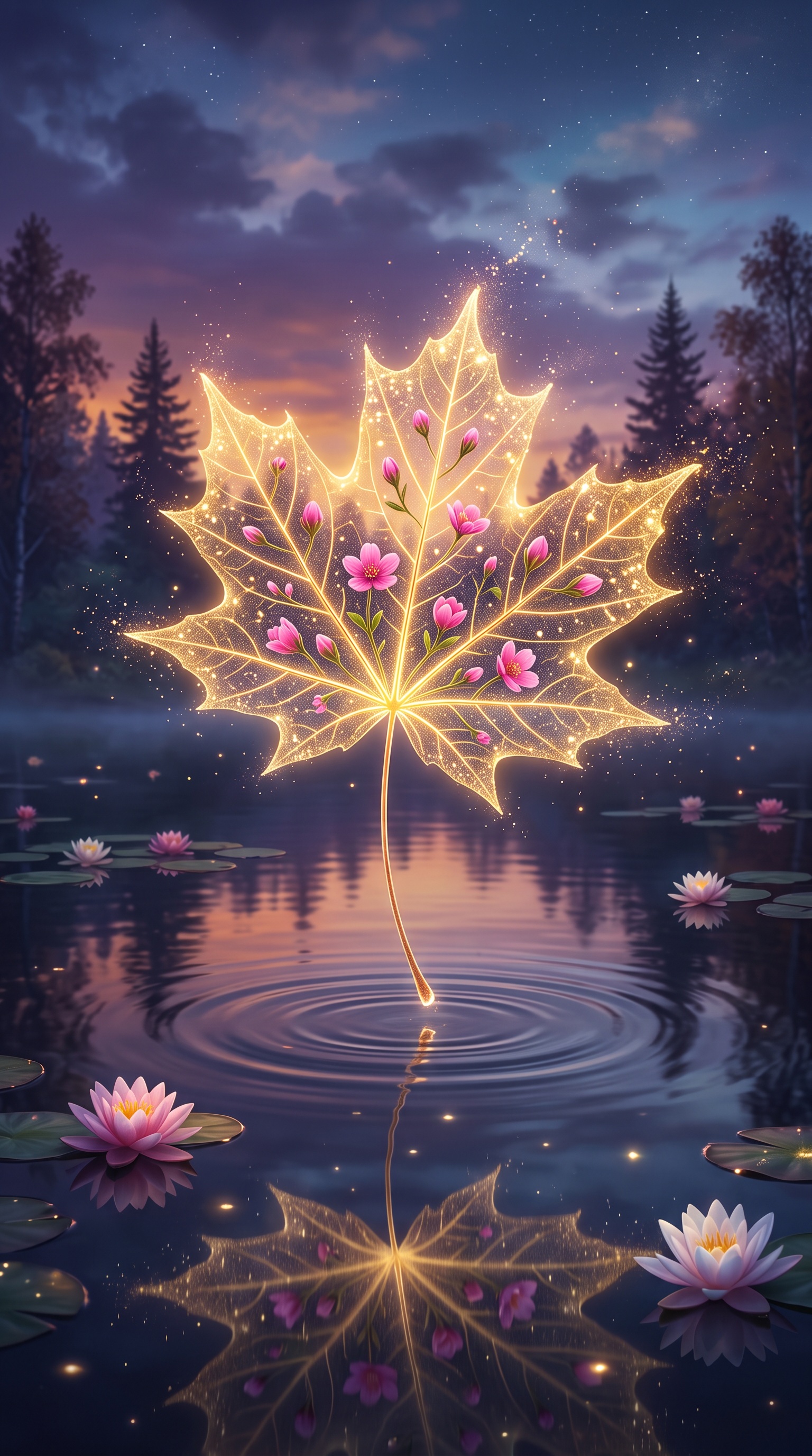 GPT Image 2.5 vs Nano Banana 2: a dreamy maple leaf comparison