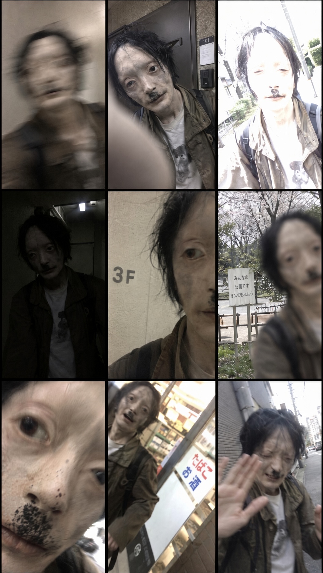GPT Image 2.5 generates a 3x3 grid of amateur failed photos