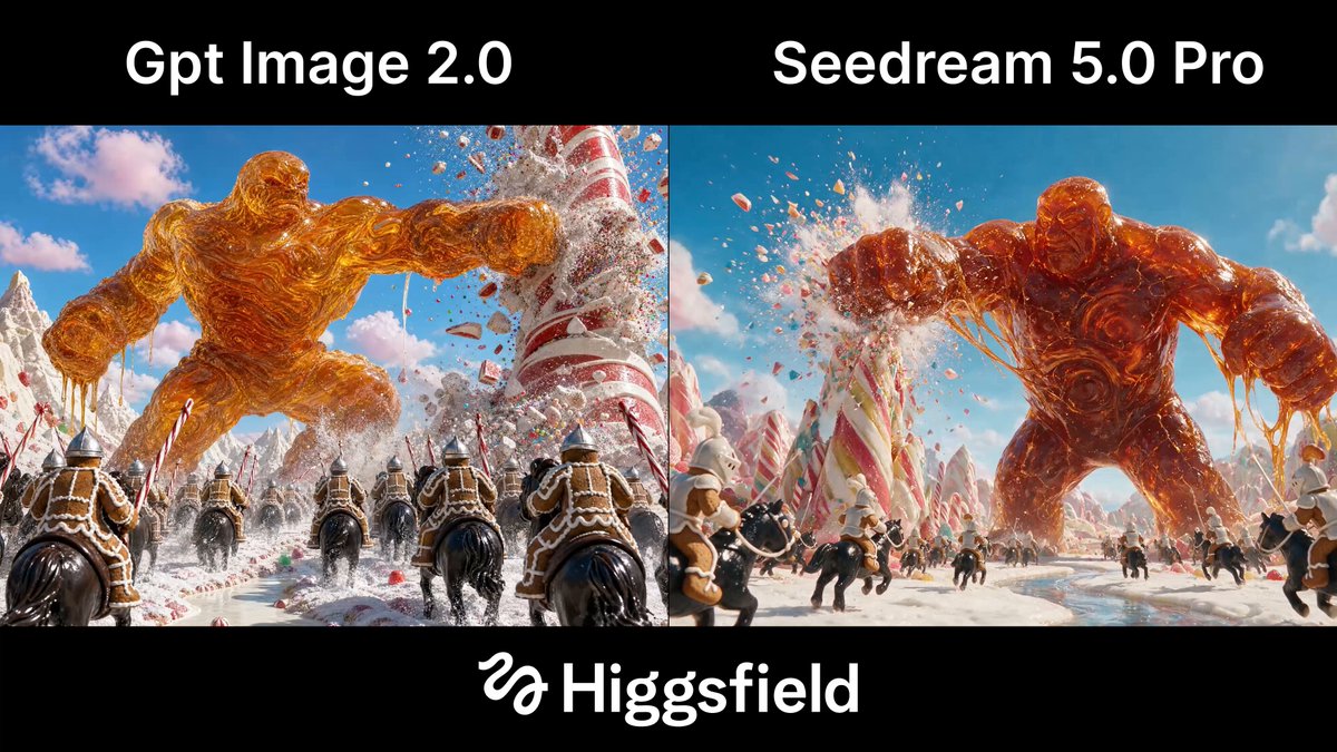 Higgsfield 官方对比：Seedream 5.0 Pro 与 GPT Image 2.0 出图再动画化