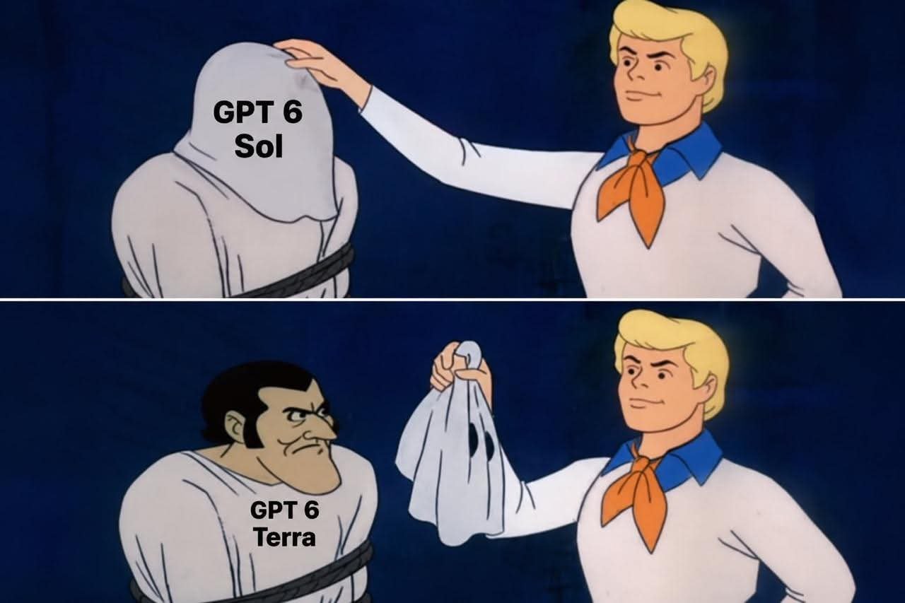 GPT-6 Sol scores lower than 5.6 Sol despite half-price API, user notes (image 1 of 3)