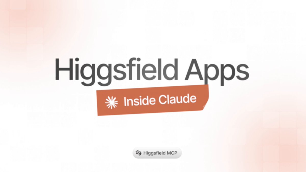 Claude 通过 Higgsfield MCP 一键部署应用