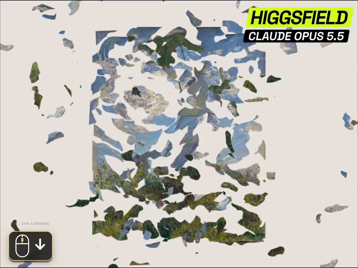 Higgsfield turns Monet paintings into a walkable 3D world with Claude Opus 5.5