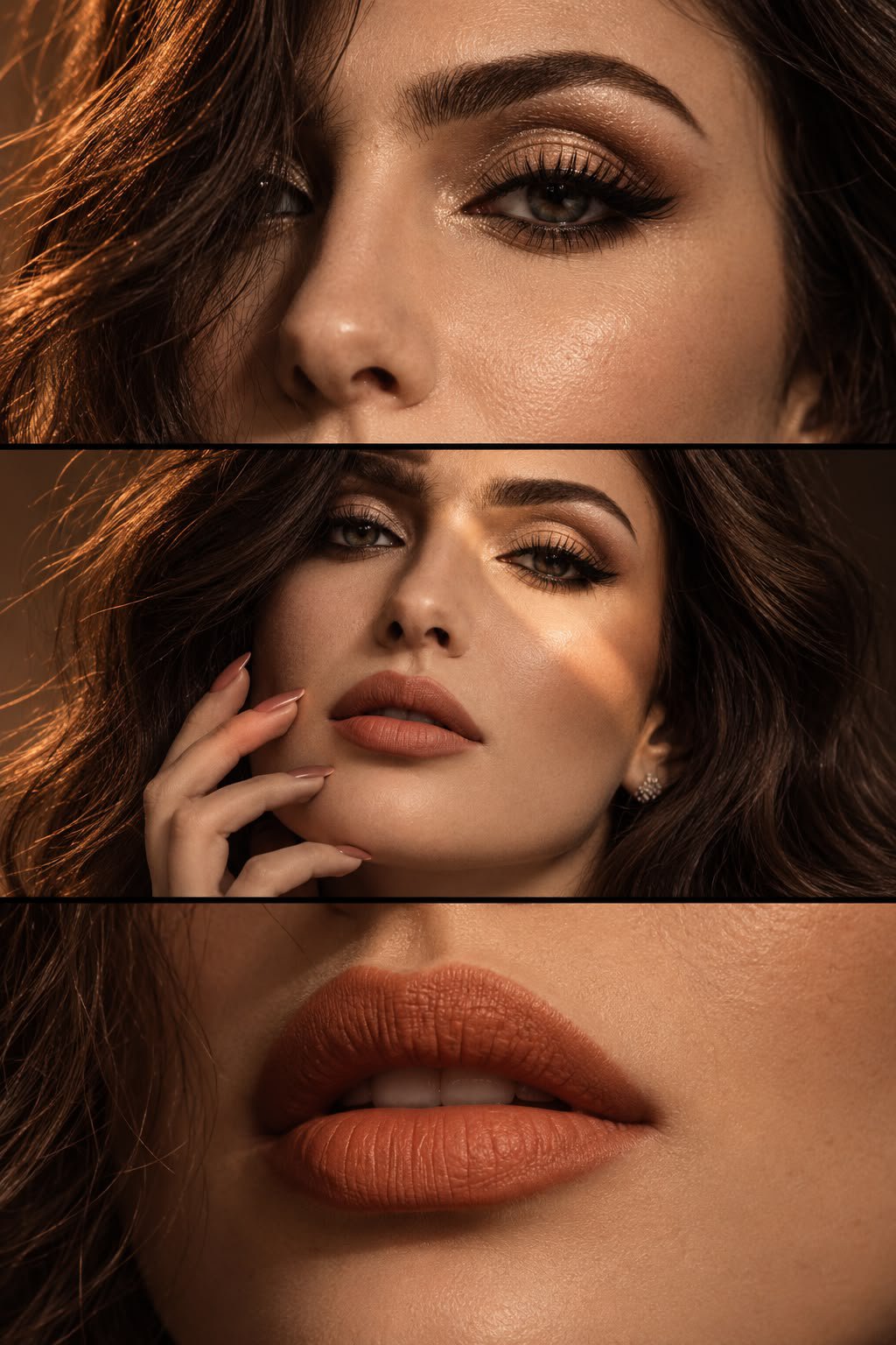 GPT Image 2.5 beauty triptych prompt with face consistency