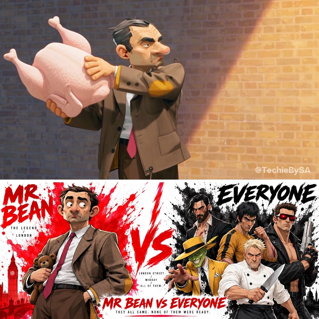 Mr. Bean versus everyone, made with GPT Image 2.5 and Seedance 2.5