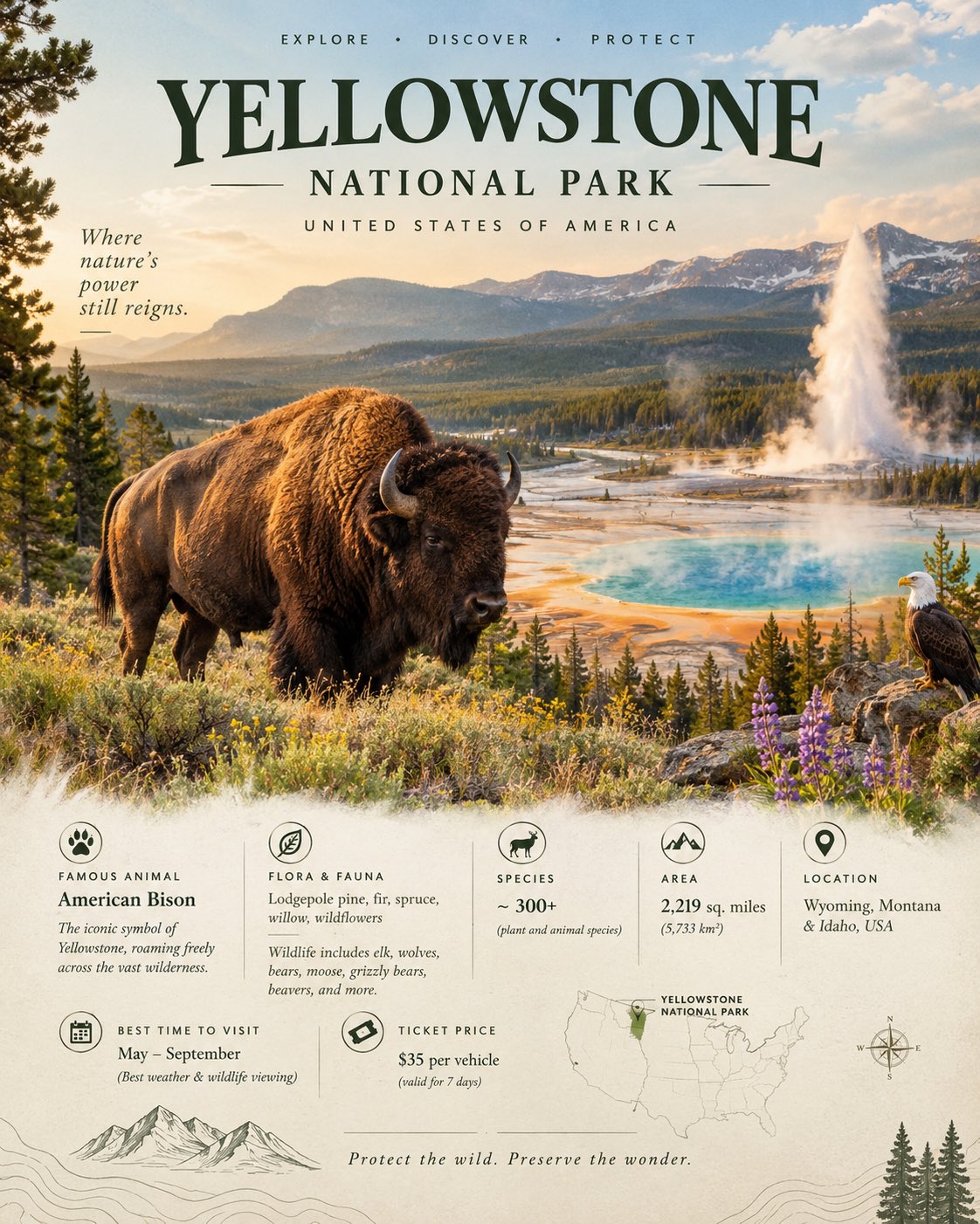 GPT Image 2.5 prompt for a national park travel infographic poster (image 4 of 4)