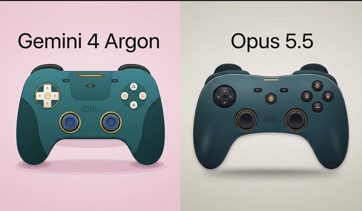 Gemini 4 Argon vs Opus 5.5: SVG controller comparison
